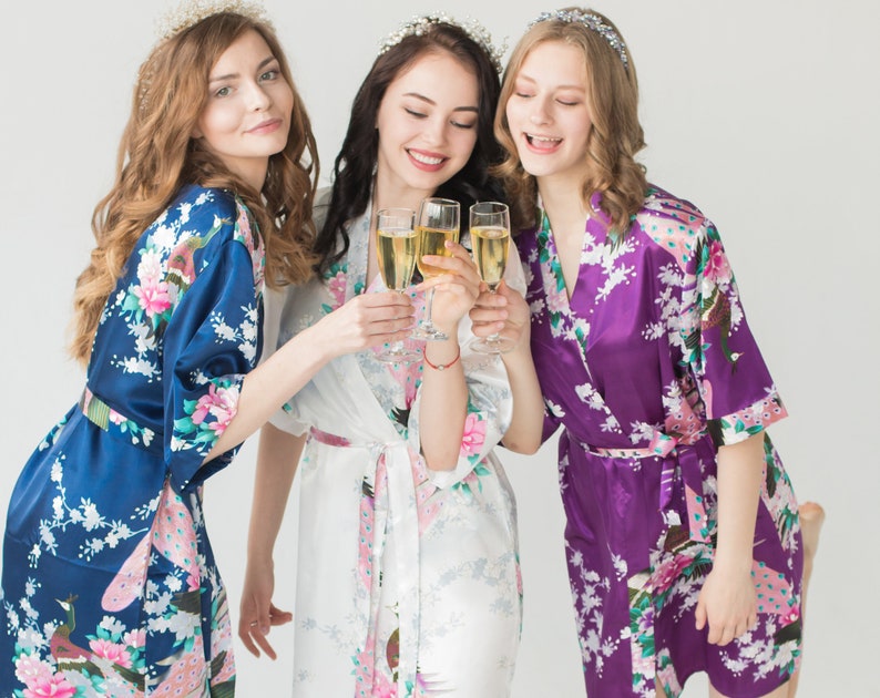 personalised bridal party robes