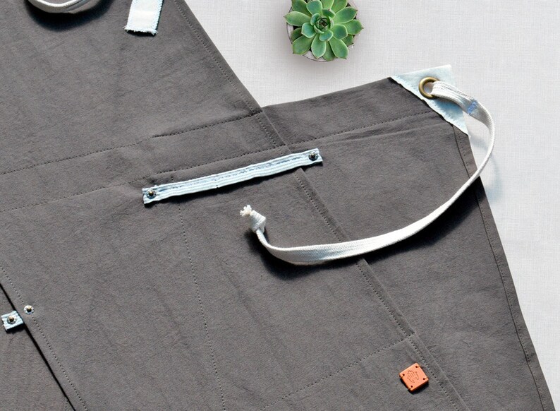 Split Leg Apron for Pottery Wheel. Full Apron. Artist Smock. Etsy