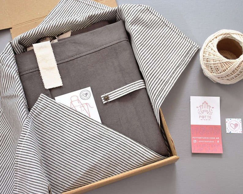 Split Leg Apron for Pottery Wheel. Full Apron. Artist Smock. Etsy