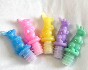 Easter Bunny Wine Bottle Stopper - Novelty Rabbit Decor