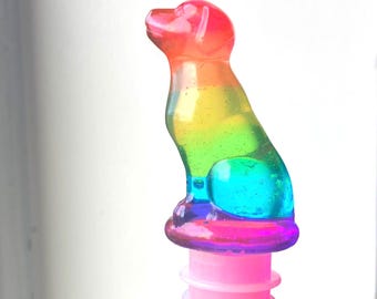 SPECIAL RAINBOW EDITION Dog Wine Bottle Stopper