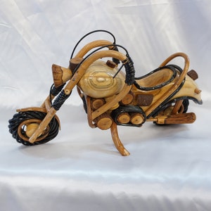 Wooden Motorcycle model/Wooden motorcycle decor/ Handcrafted