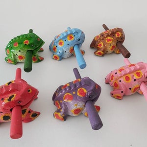 Wooden Musical Frog / Percussion instrument / Frog Musical instrument.