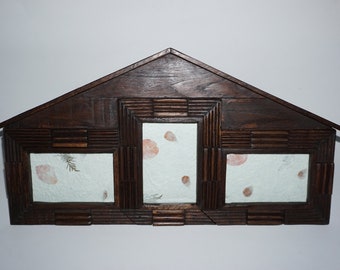 Triple photo Frame / Wooden photo Frame / Home Decor / Wall Decor