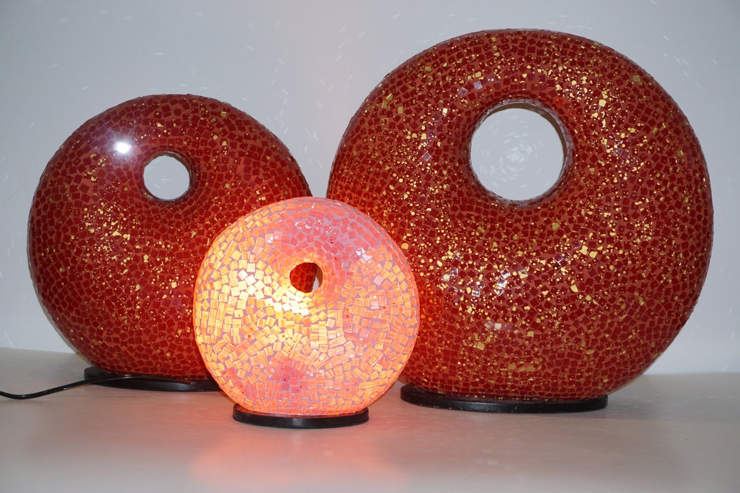 Donut Lampshade / Mosaic Donut Lamp / Handmade Mosaic / Handicraft Etsy