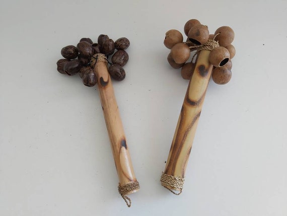 Nut Shells Maraca Musical Instrument Handmade Maraca nut Shells