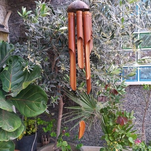 Bamboo wind chime / Outdoor decor / Garden decoration / Relaxing Sound.