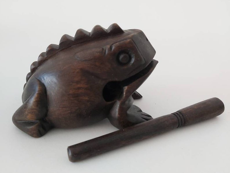 Wooden Musical Frog / Percussion instrument / Frog Musical instrument. image 9