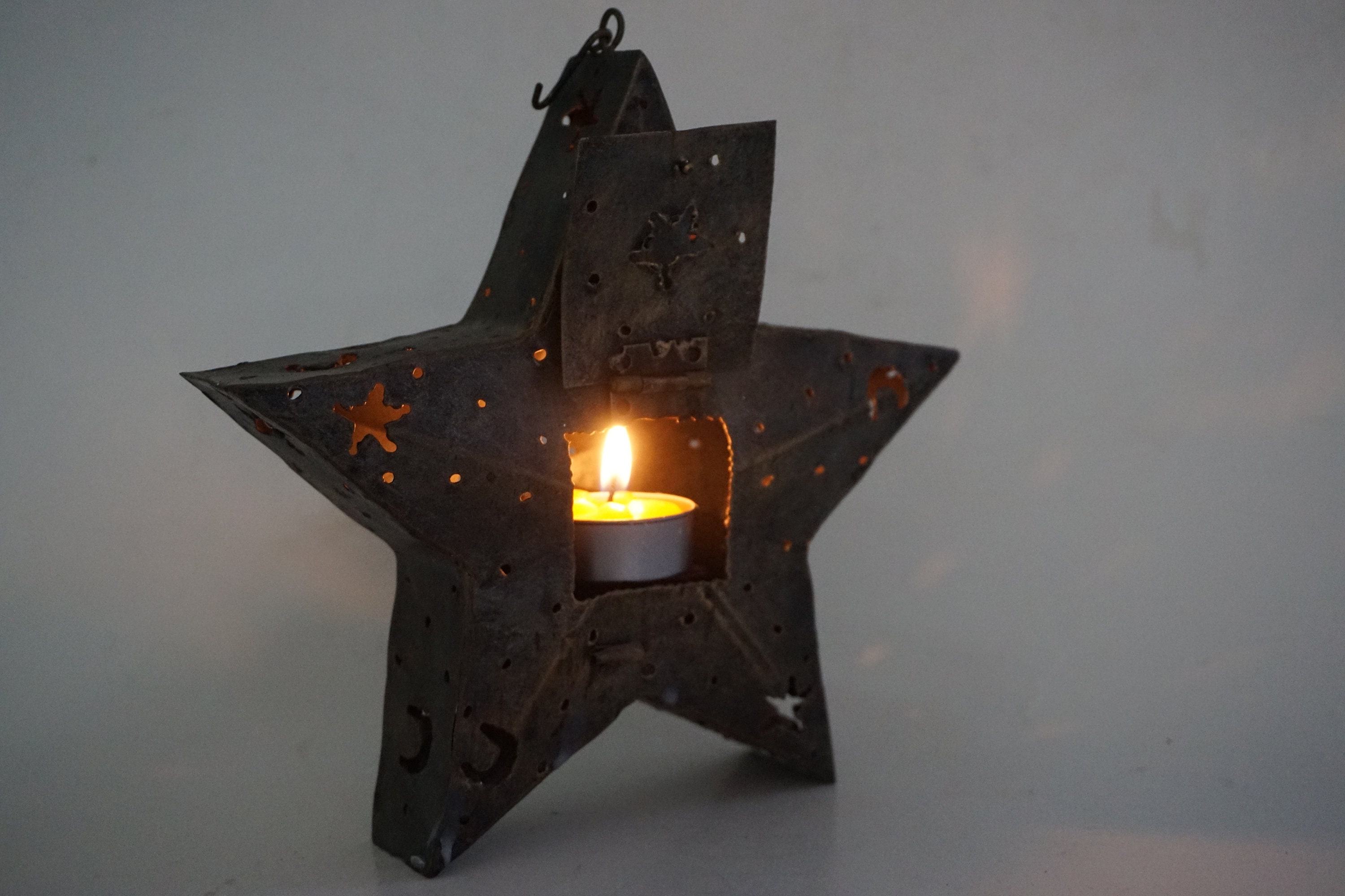 Metal Star Candle Holder / Metal Art. Etsy
