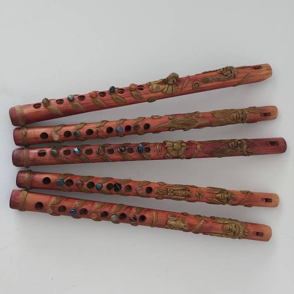Decorated Flute Etsy