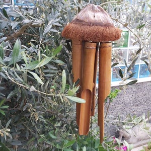Bamboo wind chime / Outdoor decor / Garden decoration / Relaxing Sound.