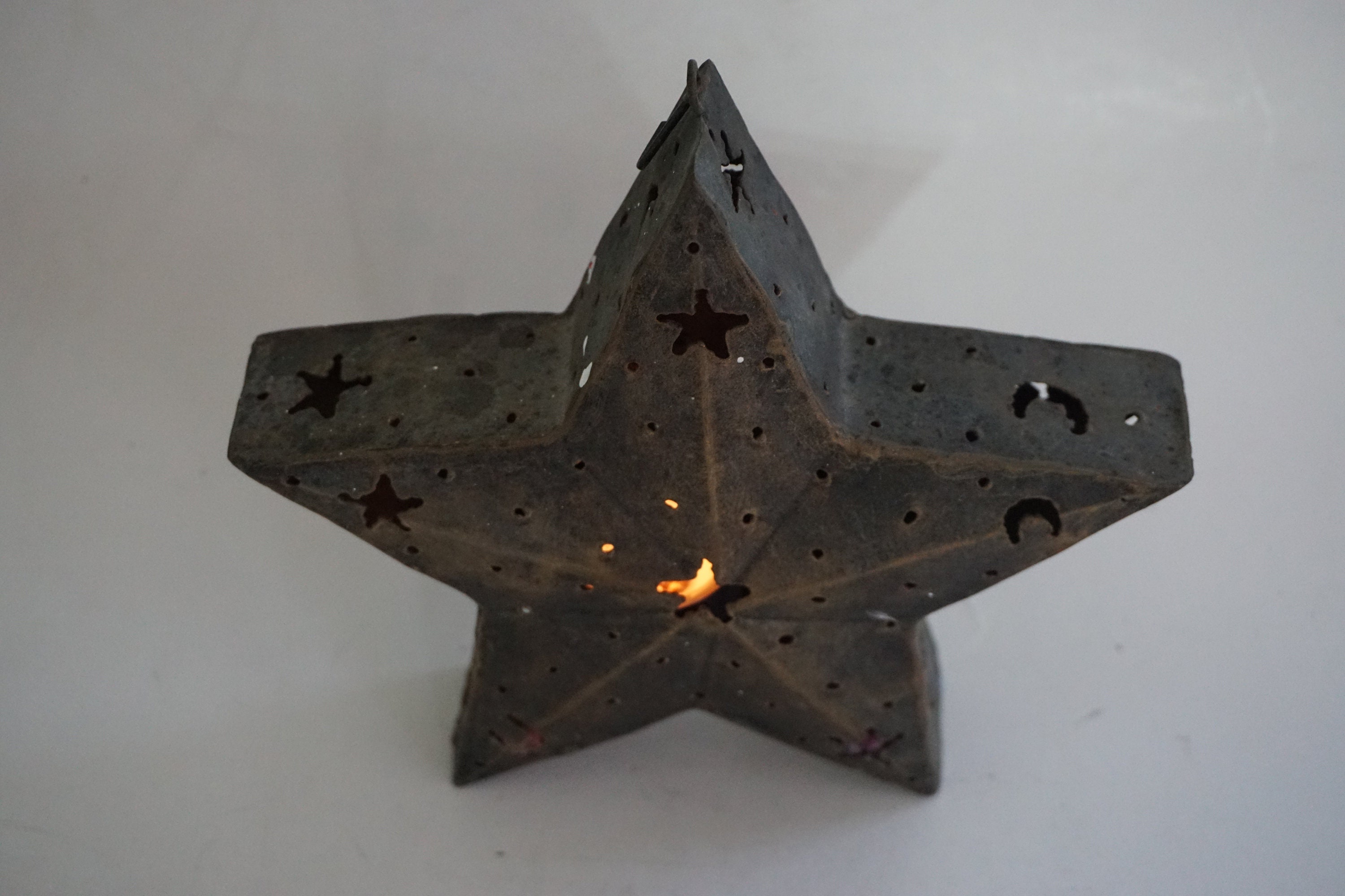 Metal Star Candle Holder / Metal Art. Etsy