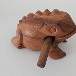 Wooden Musical Frog / Percussion instrument / Frog Musical instrument. image 4