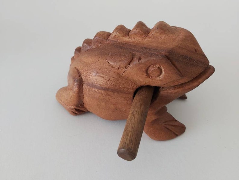 Wooden Musical Frog / Percussion instrument / Frog Musical instrument. image 4