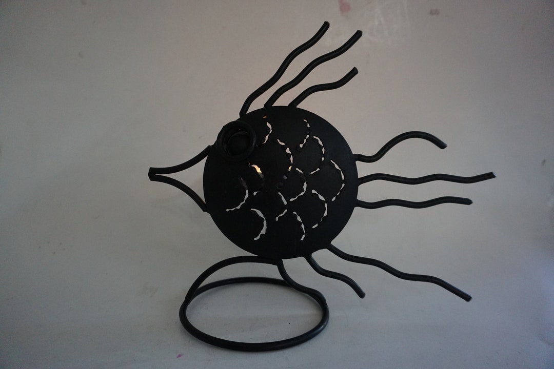 Metal Fish Candle Holder / Metal Art / Home Decor. Etsy