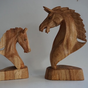 Hand carved Head Horse / Home decor.
