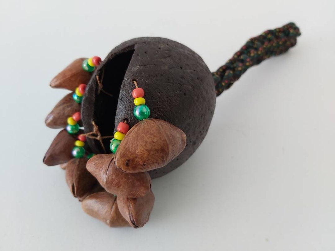 Nut Shell Instrument Percussion Instrument / Maracas Nut Shells / Hand Shaker / Musical ...