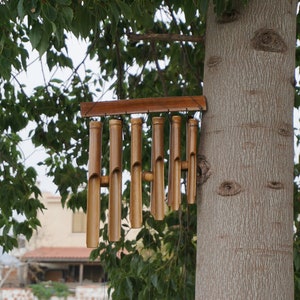 Triple Bamboo wind Chimes / Outdoor decor / Garden decoration / Relaxing sound