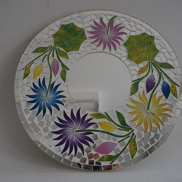 Handmade Mosaic Mirror / Wall Hanging.