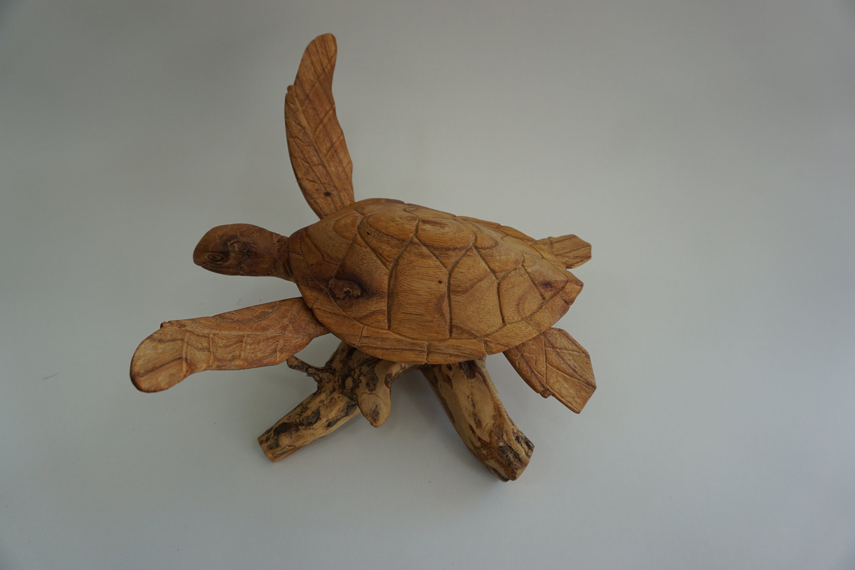 Holzschildkröte / geschnitzte Holzschildkröte / | Etsy