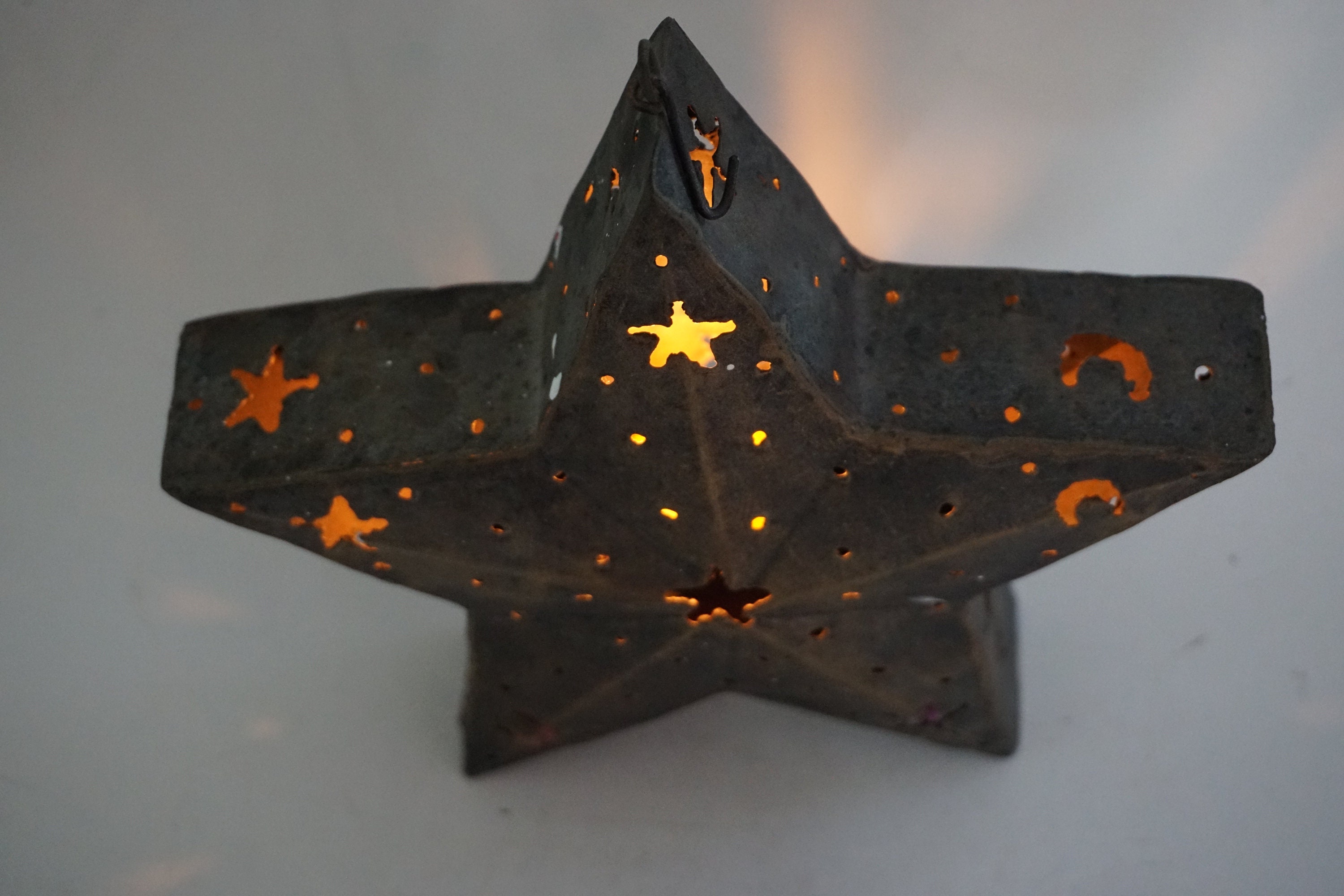 Metal Star Candle Holder / Metal Art. Etsy