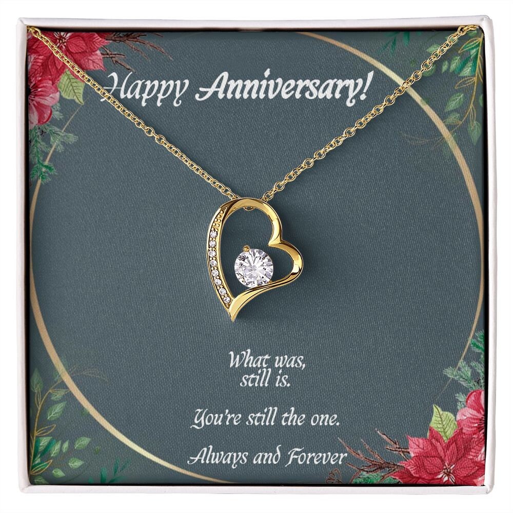 Happy Anniversary Forever Love Necklace Wife Anniversary