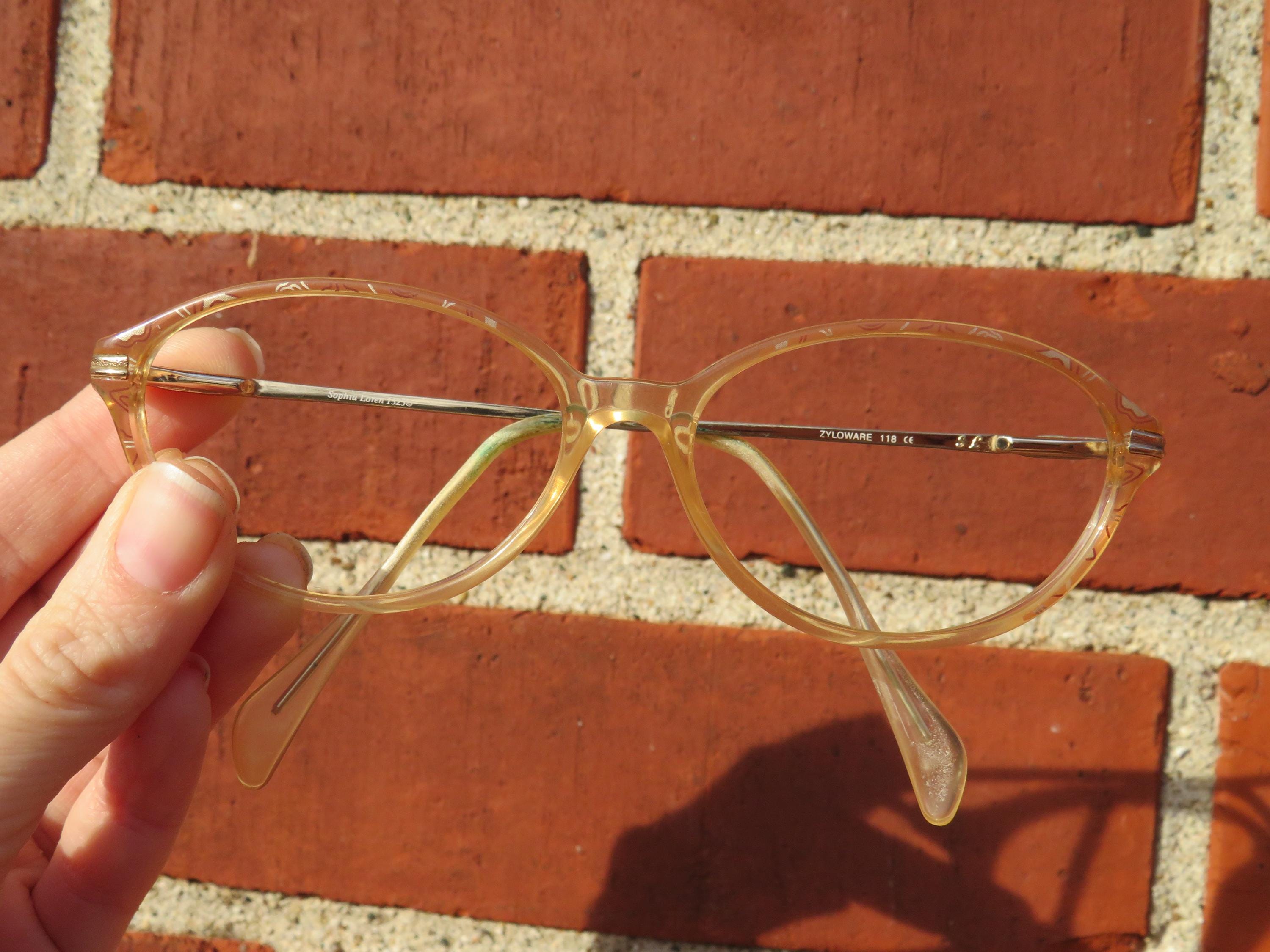 Sophia Lauren Women’s Cat-Eye Reading Glasses in Gold with Red Case Sophia Loren Glasses - Etsy main image 4