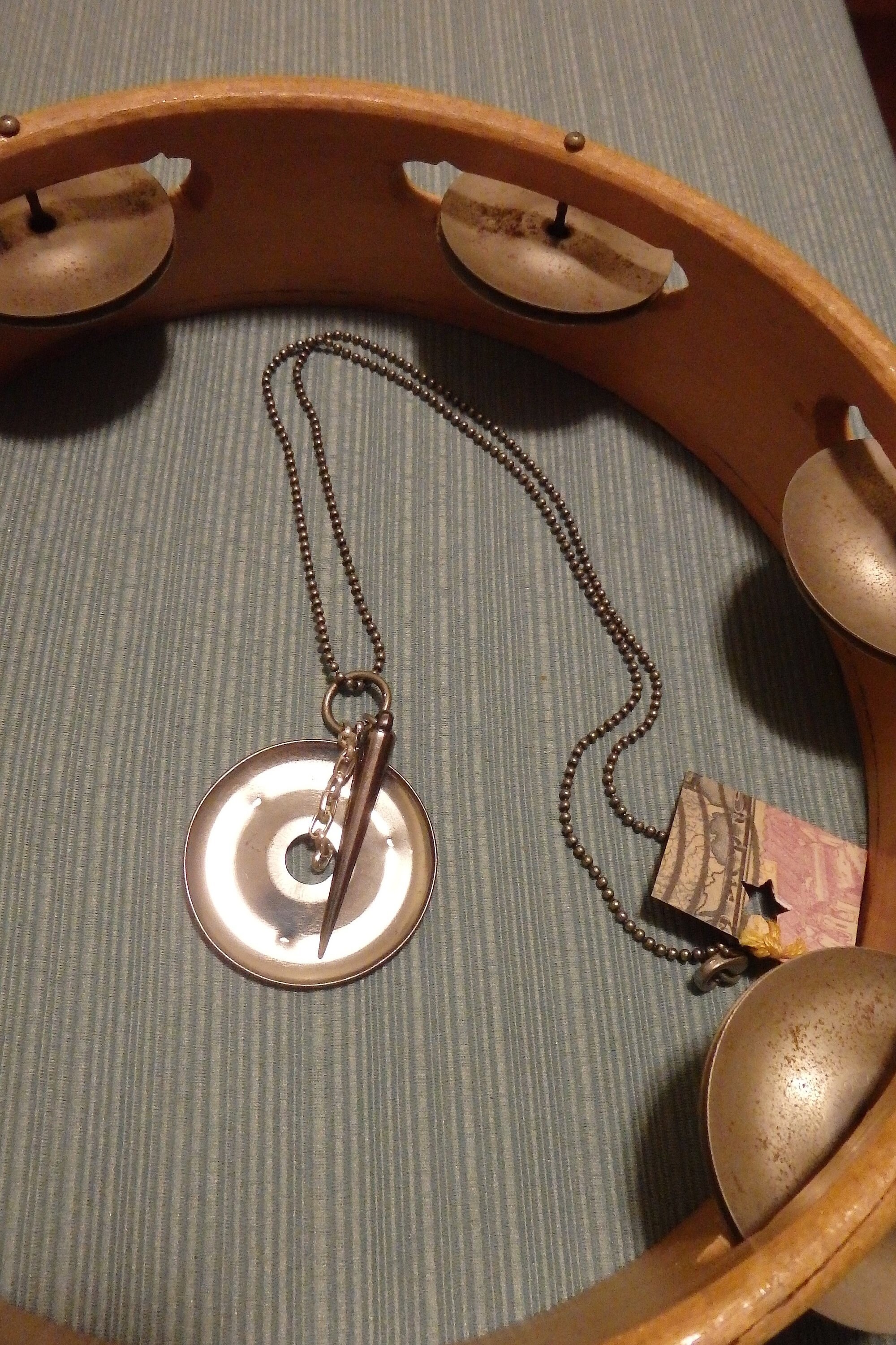 Tambourine Zills Necklace Etsy