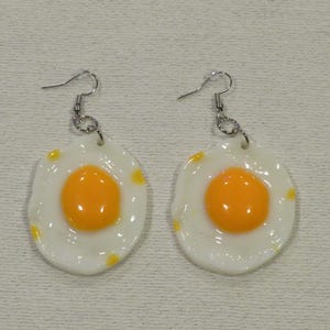 Sunny-Side Up Egg Earrings