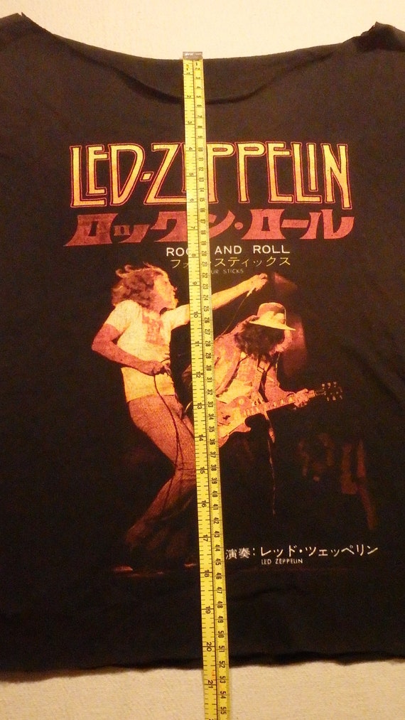 Vintage Custom-Cut Led-Zeppelin T-shirt, Asian Wr… - image 6