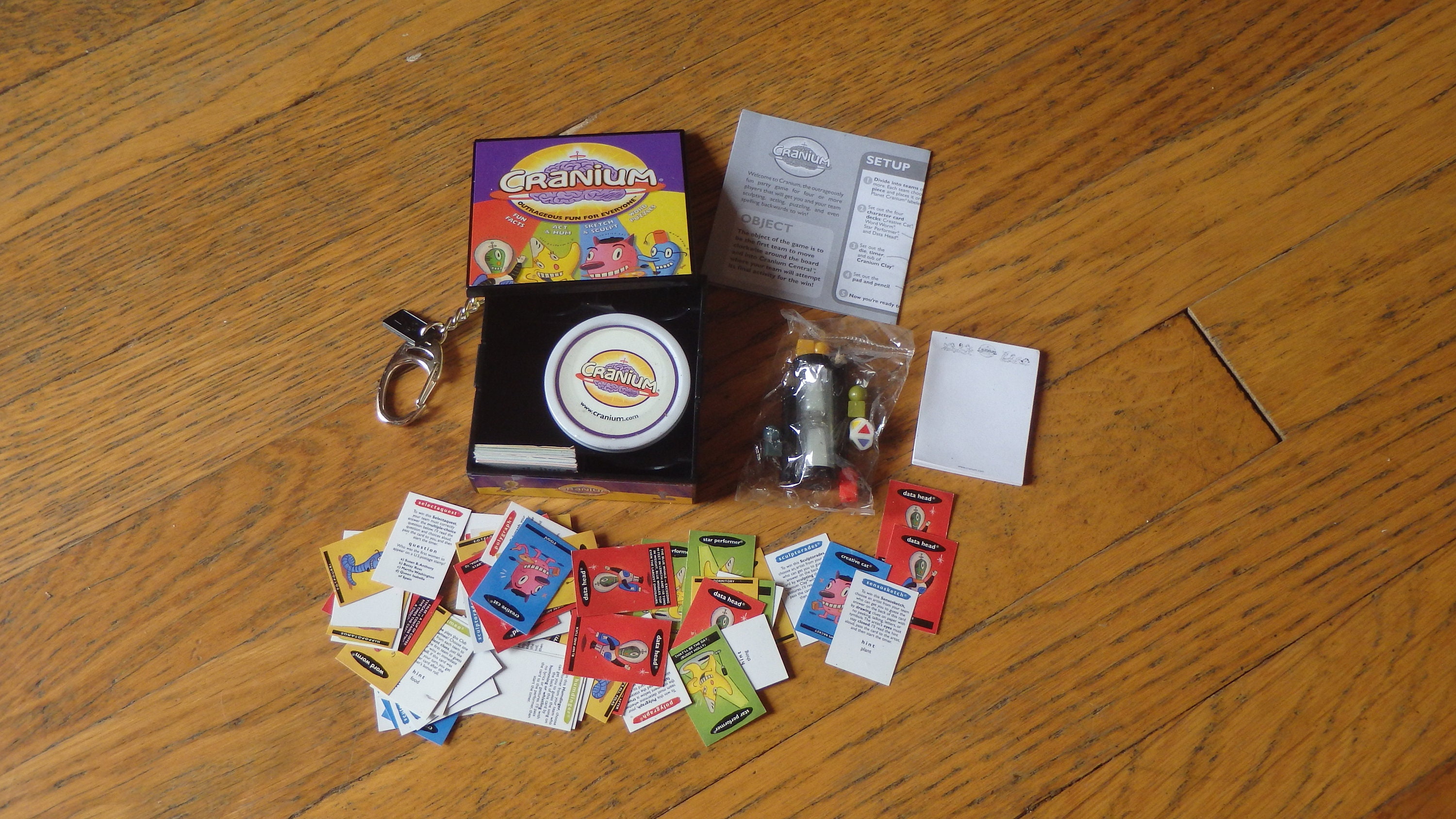 Vintage Cranium Miniature Game With Dice Timer & Mini Pieces Etsy