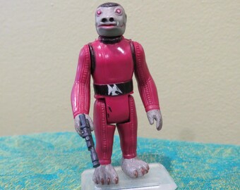 Vintage 1970's Star Wars Snaggletooth Figure 1:18 Scale 3.75" with Original Weapon