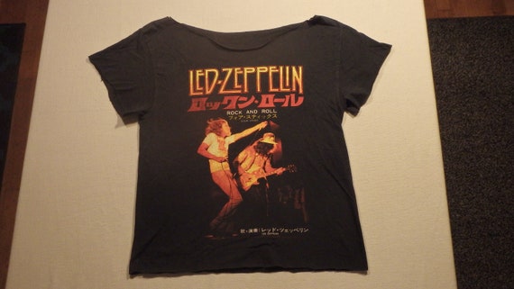 Vintage Custom-Cut Led-Zeppelin T-shirt, Asian Wr… - image 4