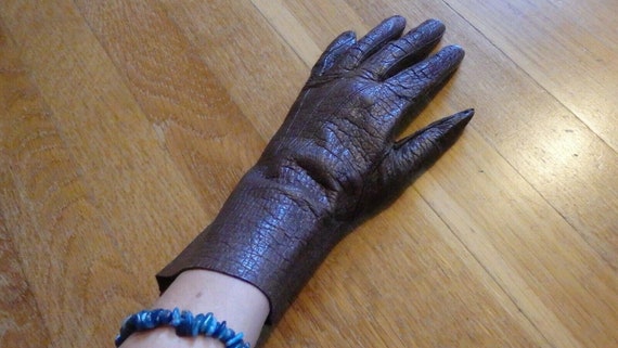 Vintage 1950's-60's Leather Gloves size 7 - image 2