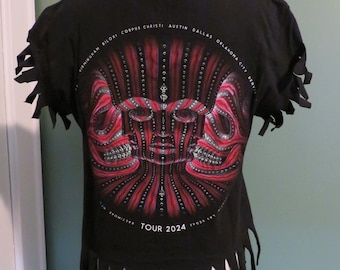 Vintage Jerzees Beaded Fringe T-shirt, Purple Southwestern T-shirt