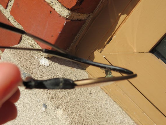 Vintage 80's Copper Frame Rectangle Sunglasses Ma… - image 6