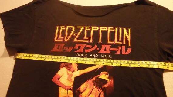 Vintage Custom-Cut Led-Zeppelin T-shirt, Asian Wr… - image 5