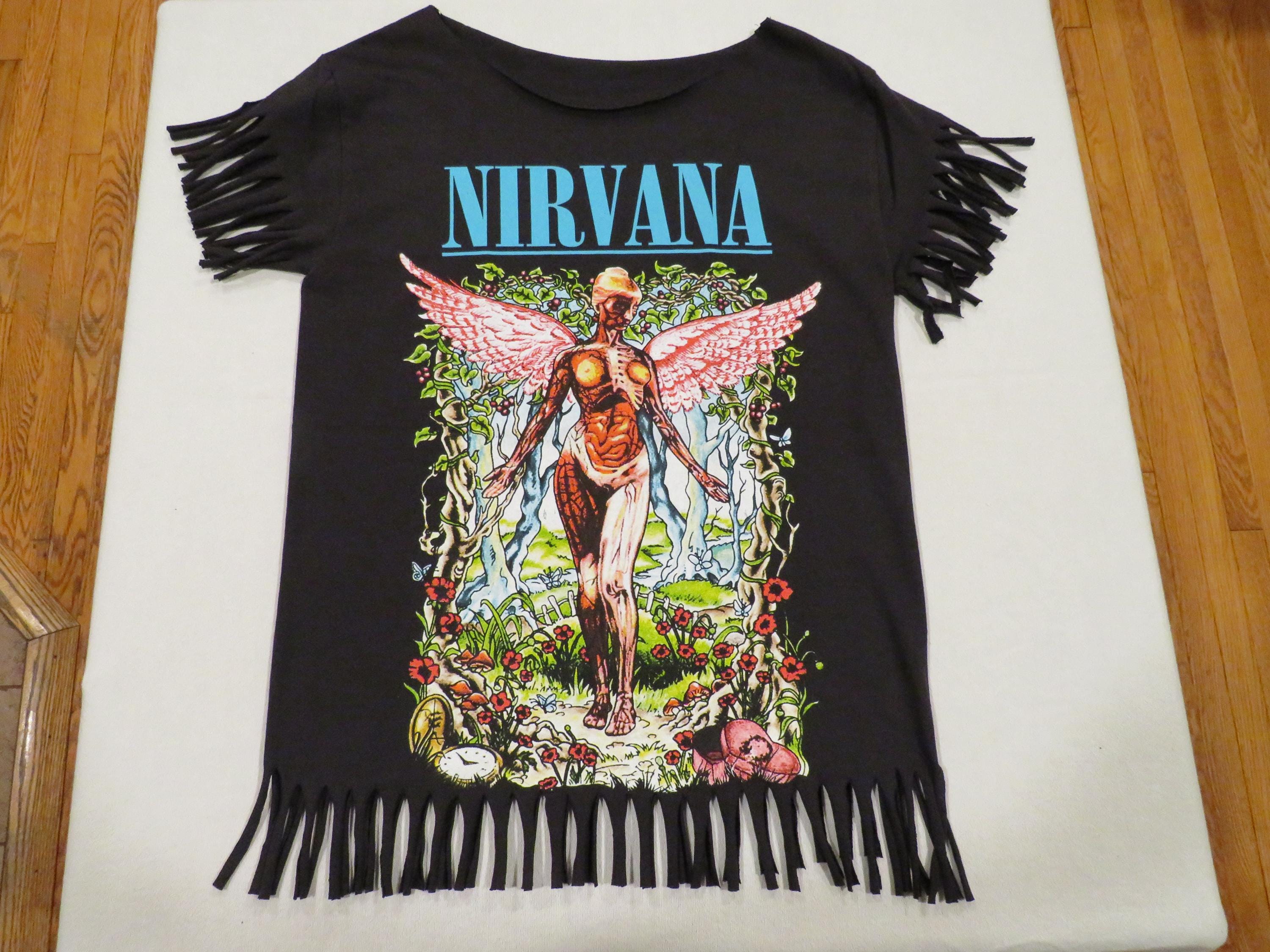 Nirvana T Shirt in Utero - Etsy Nirvana T Shirt in Utero - Etsy