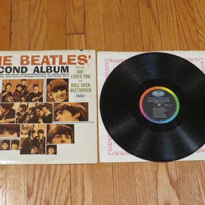 Vintage the Beatles Second Album Vinyl Record, Untested, As is