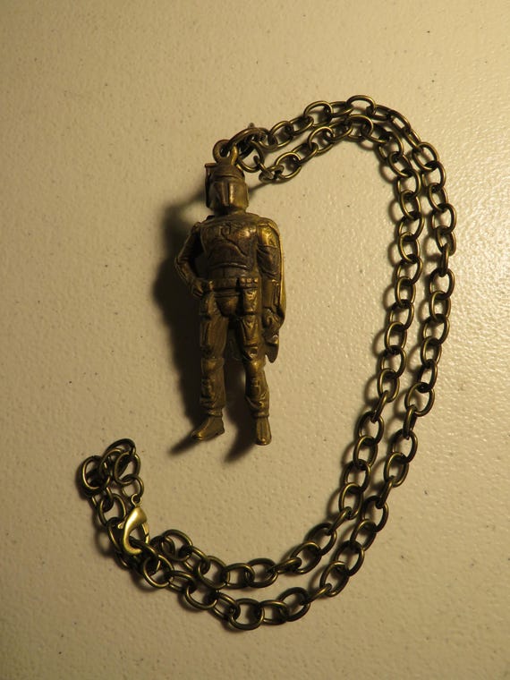 Vintage 90's Boba Fett Star Wars Necklace View 4