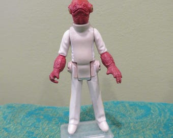 Vintage 1980's Star Wars Admiral Ackbar Figure 1:18 Scale 3.75"