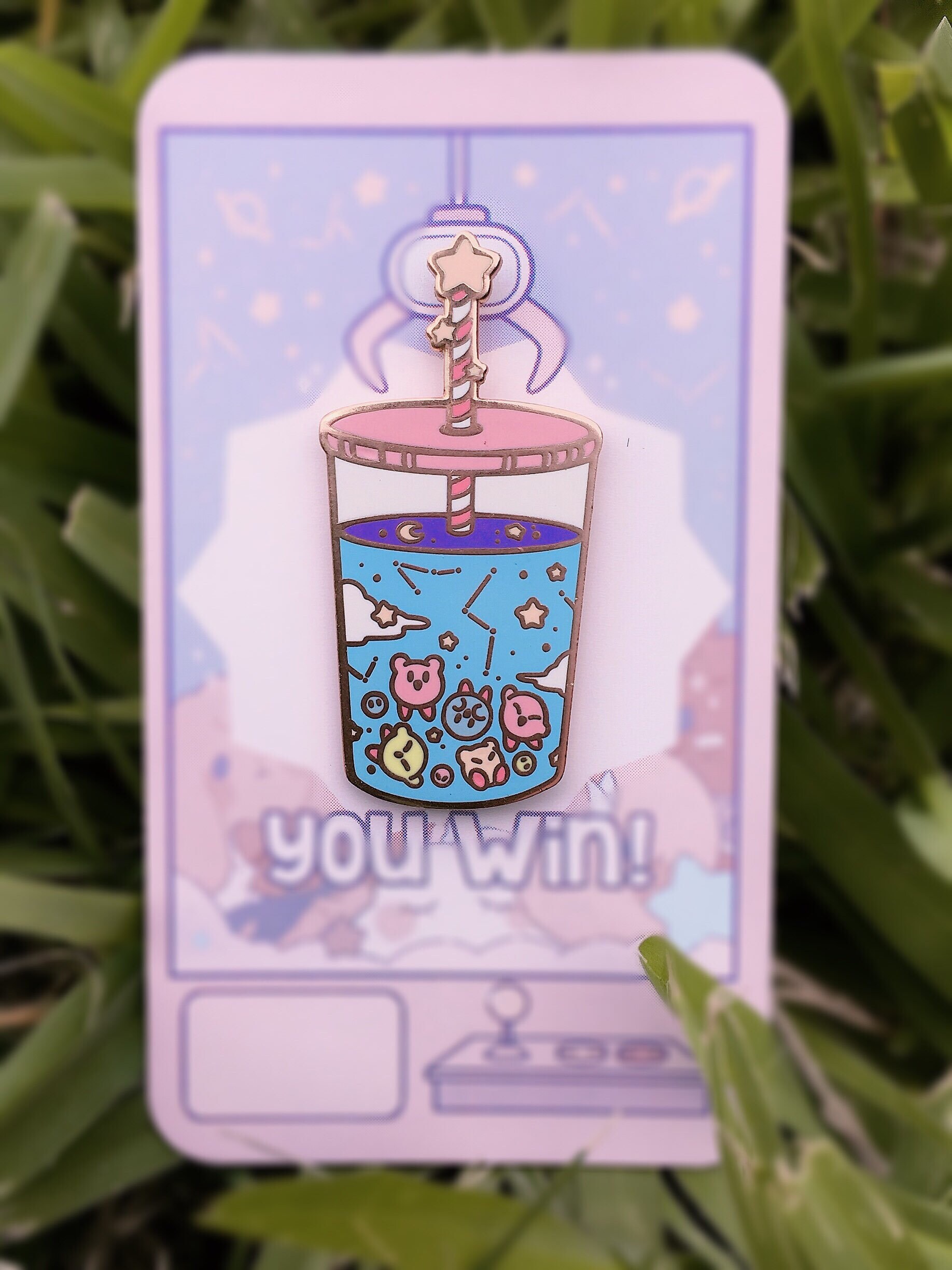Kirby Boba Enamel Pin