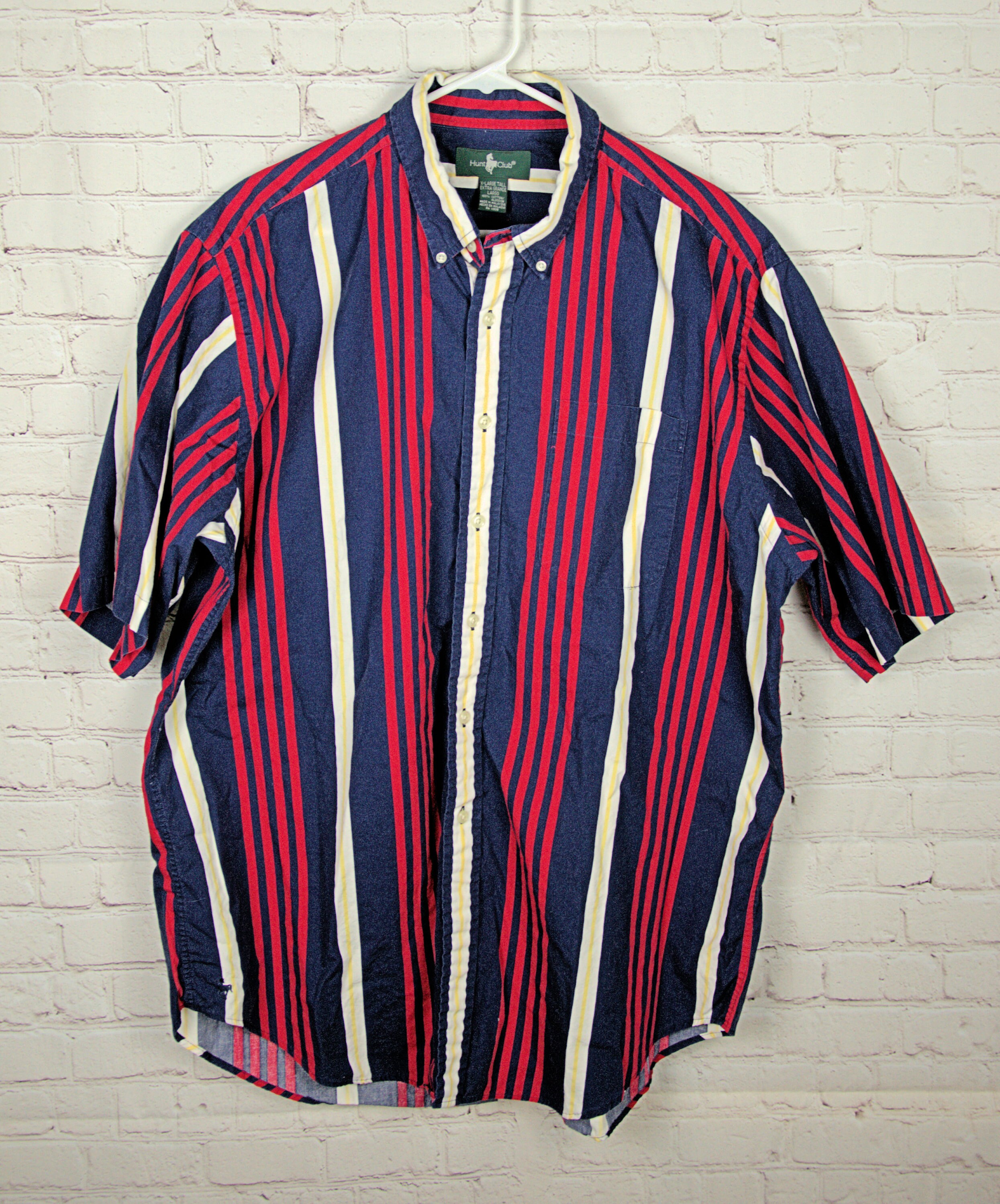 Vintage Hunt Club Men's Button Up Short Sleeve Shirt Size | Etsy
