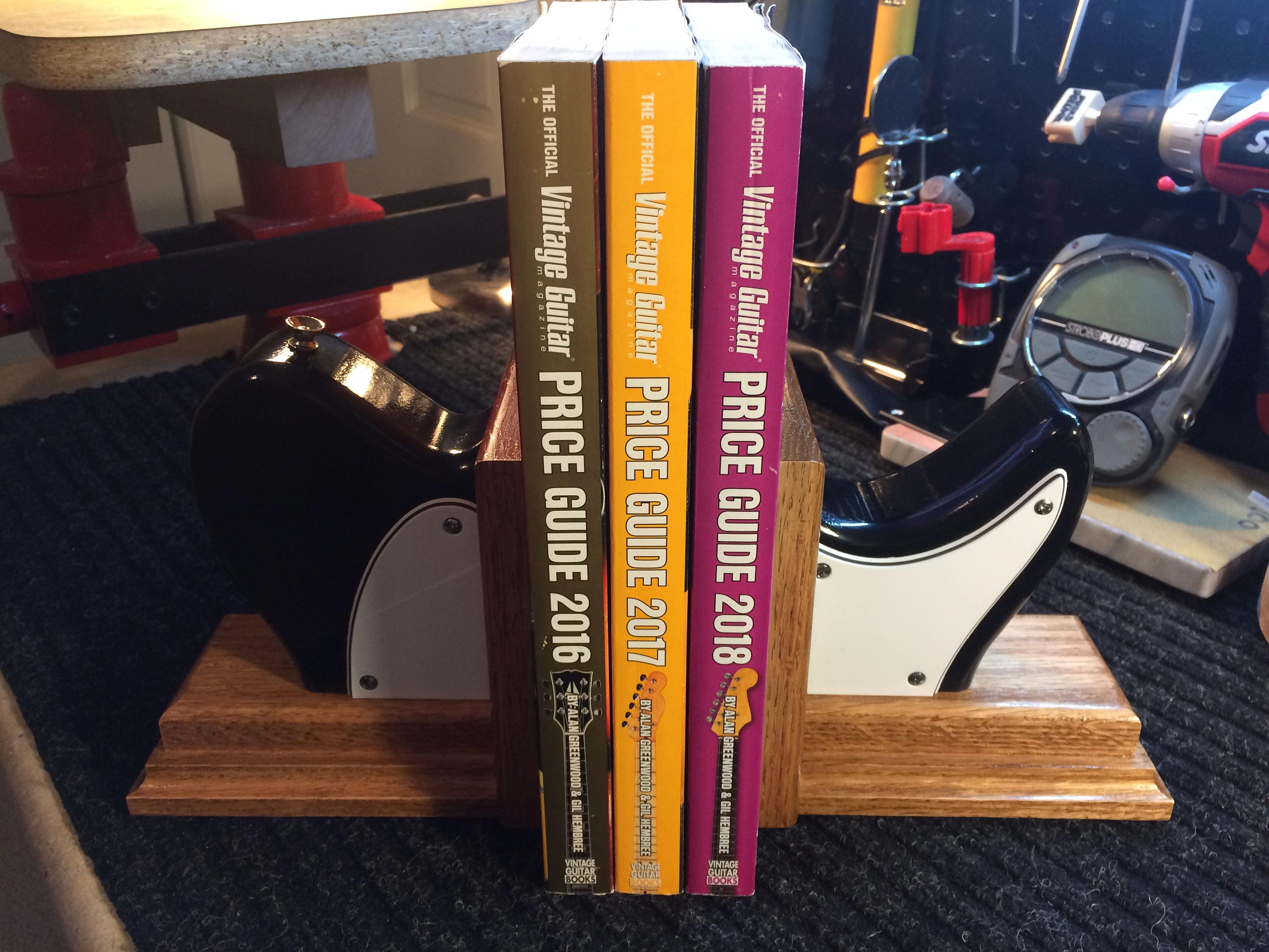 Guitar Bookends Etsy
