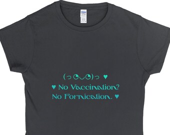 No Vaccination - Cute | Fitted /Womens T-Shirts