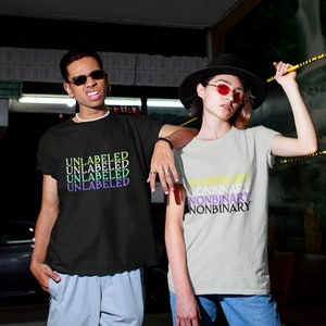 Funky Text Gender Relaxed Fit T-Shirts  | Gender Identity  | Lgbtqia