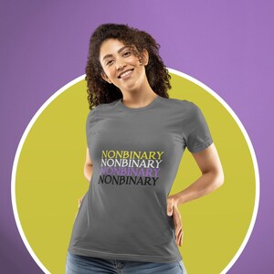 Funky Text Gender Fitted T-Shirts | Gender Identity  | Lgbtqia