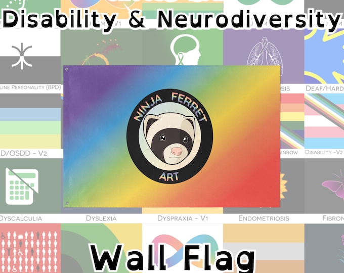 Choose Your Disability And Neurodivergent Wall Flags Single sided 5 choose-your-disability-and-neurodivergent-wall-flags-single-sided-5