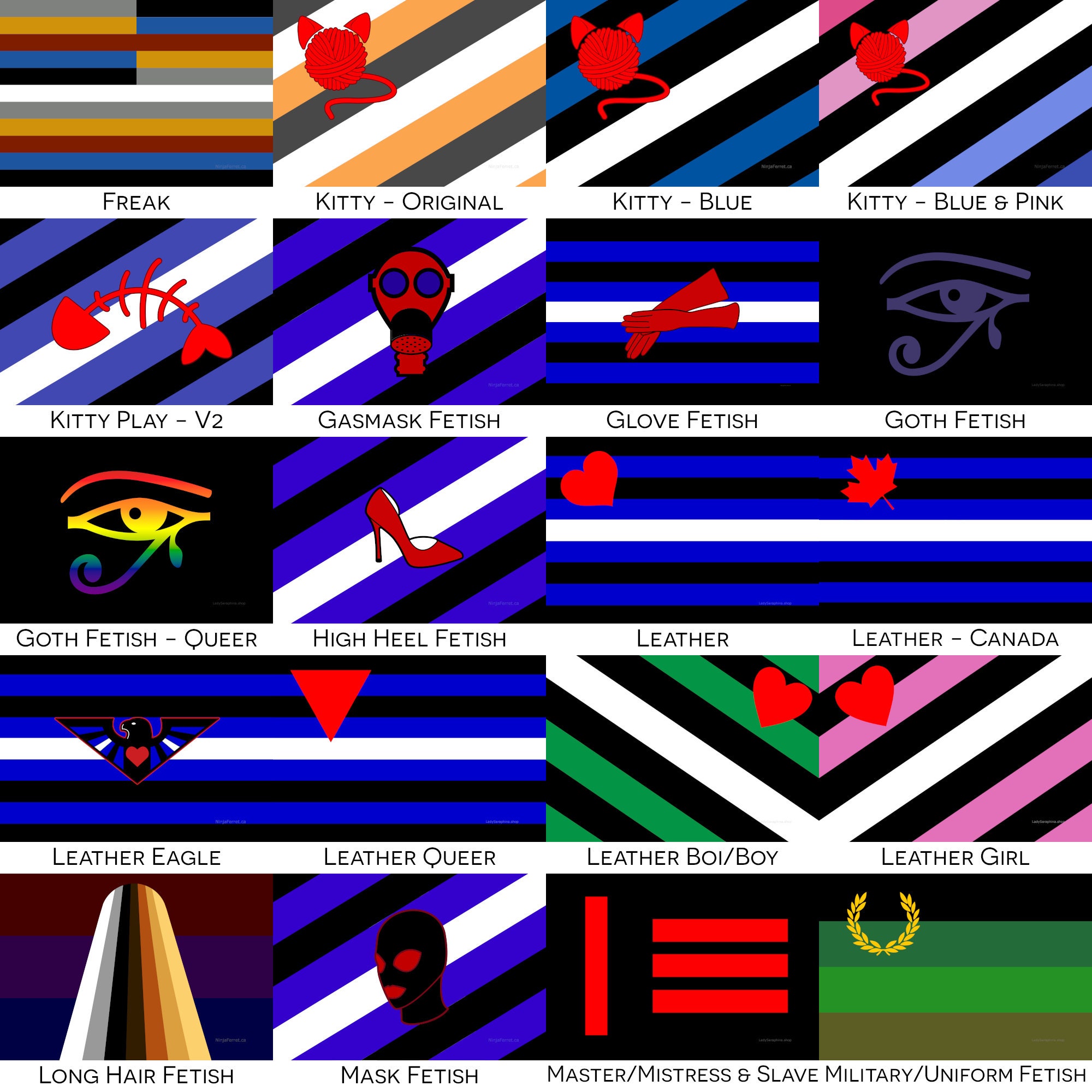 Choose Your Kink And Fetish Flags All over Print Flag 5 Etsy
