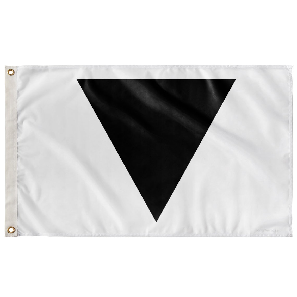 Black Triangle Wall Flag SingleReverse 36x60 Etsy